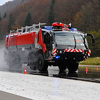 Bremswirkungsprüfung Flugfeldlöschfahrzeug